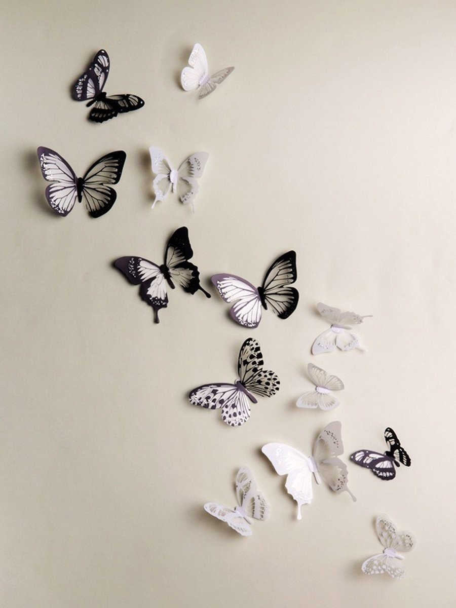 Бабочки гипсовые декор настенный