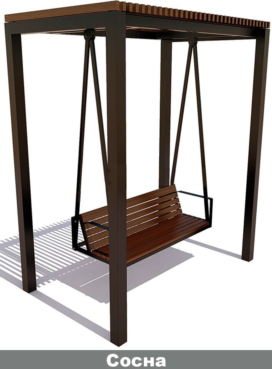 Садовые качели в стиле лофт