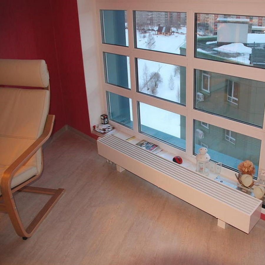 Напольный конвектор Элегант мини панорамное окно