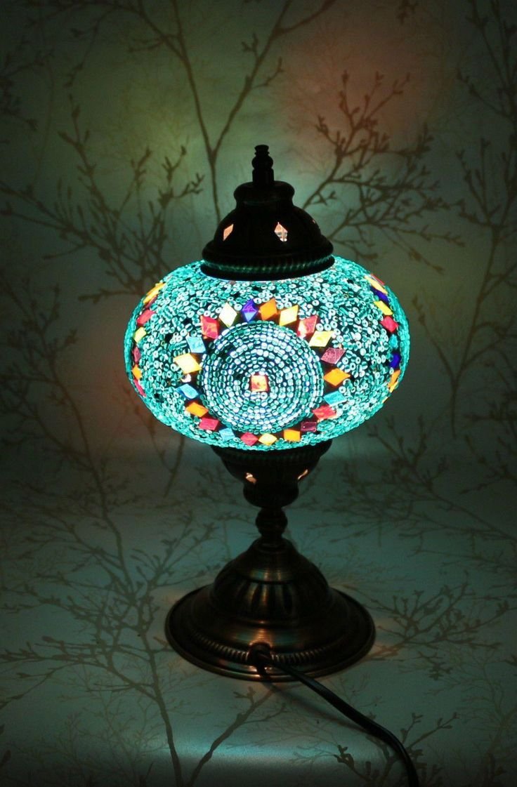 Турецкие лампы из цветного