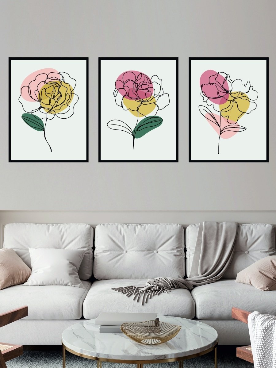Постеры цветы на стену для интерьера