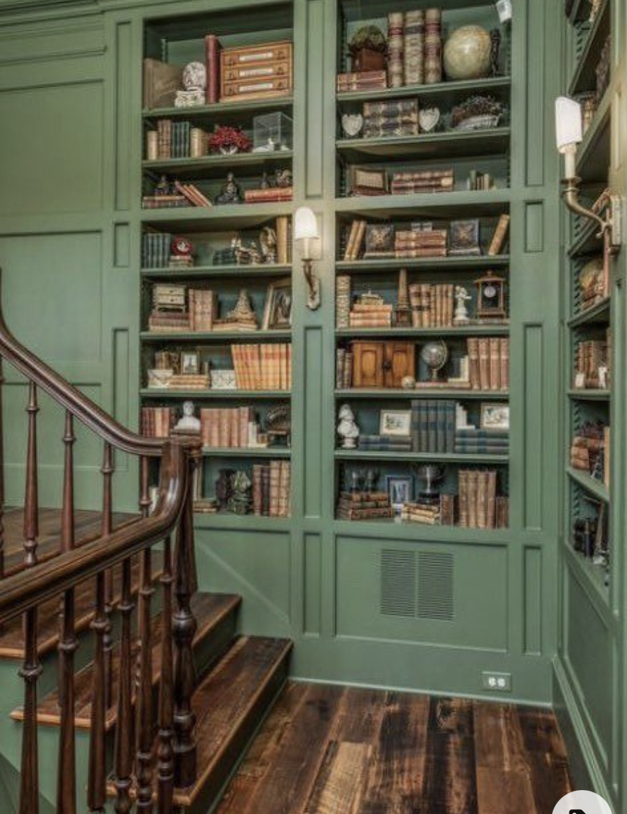Книжный шкаф зеленый