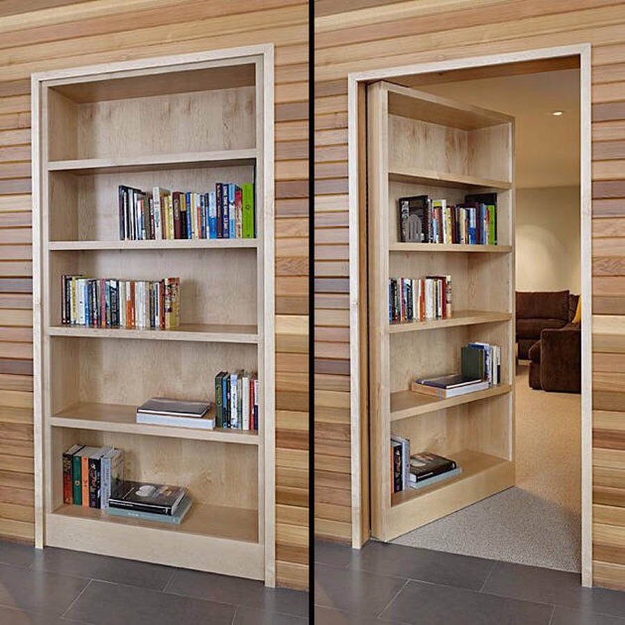 Книжный шкаф с потайной дверью