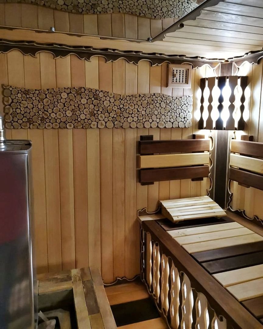 Декор парилки в бане