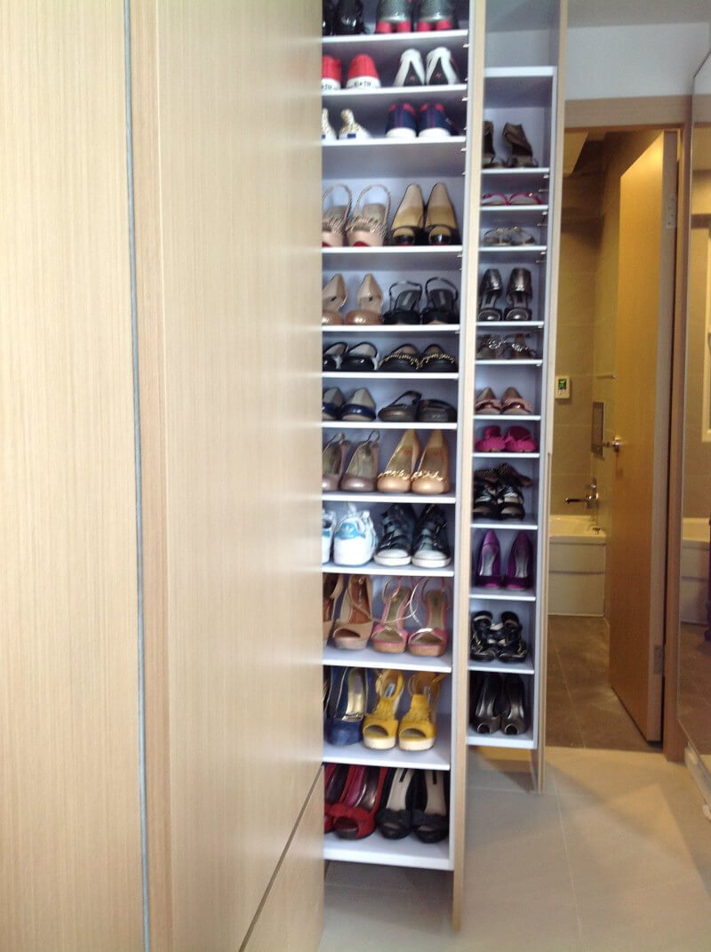 Выдвижной шкаф для обуви