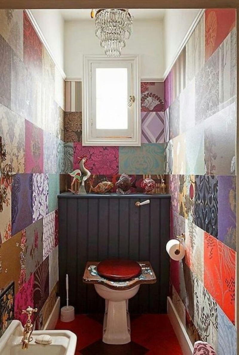 Необычная плитка для туалета