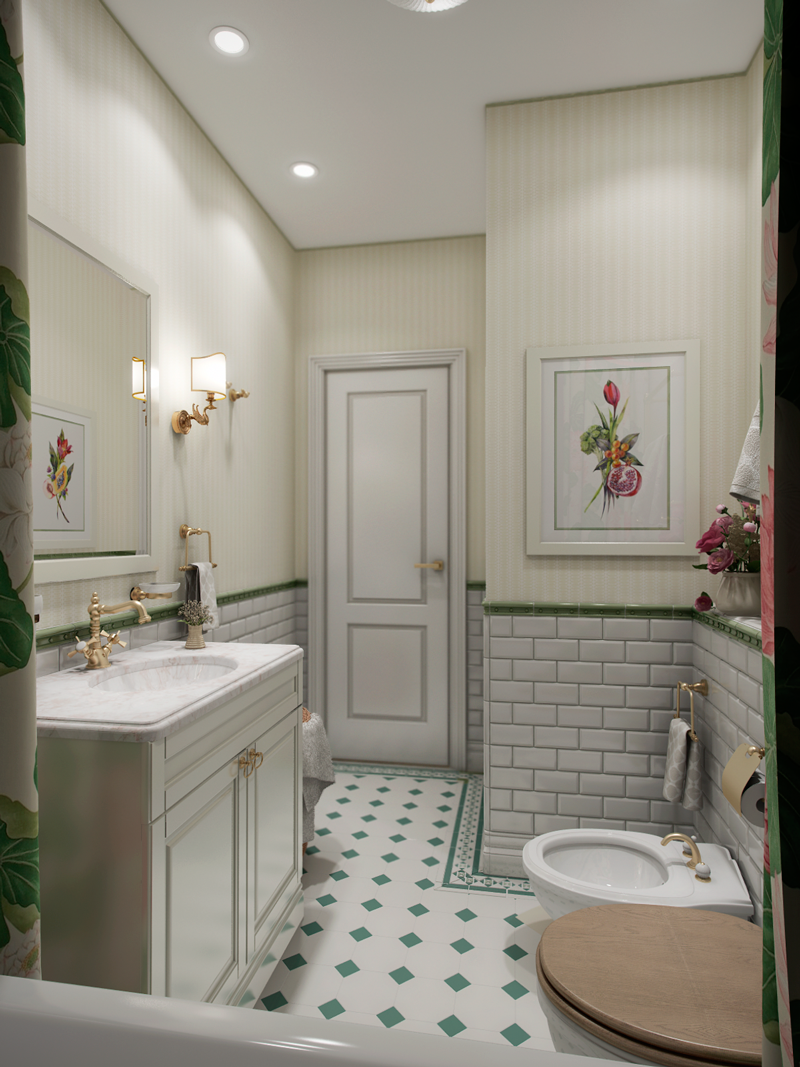 Ванна в английском стиле