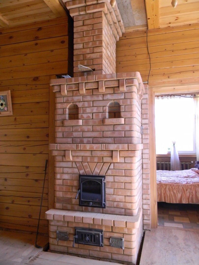 Кирпичная печь камин 1на1