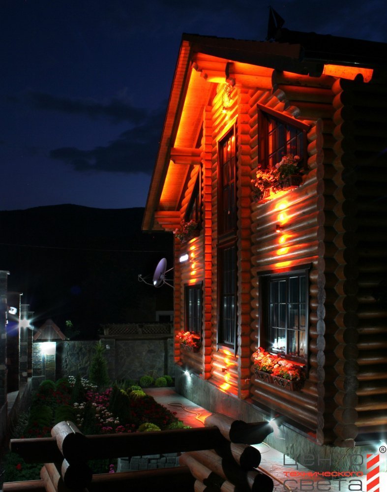Освещение деревянного дома