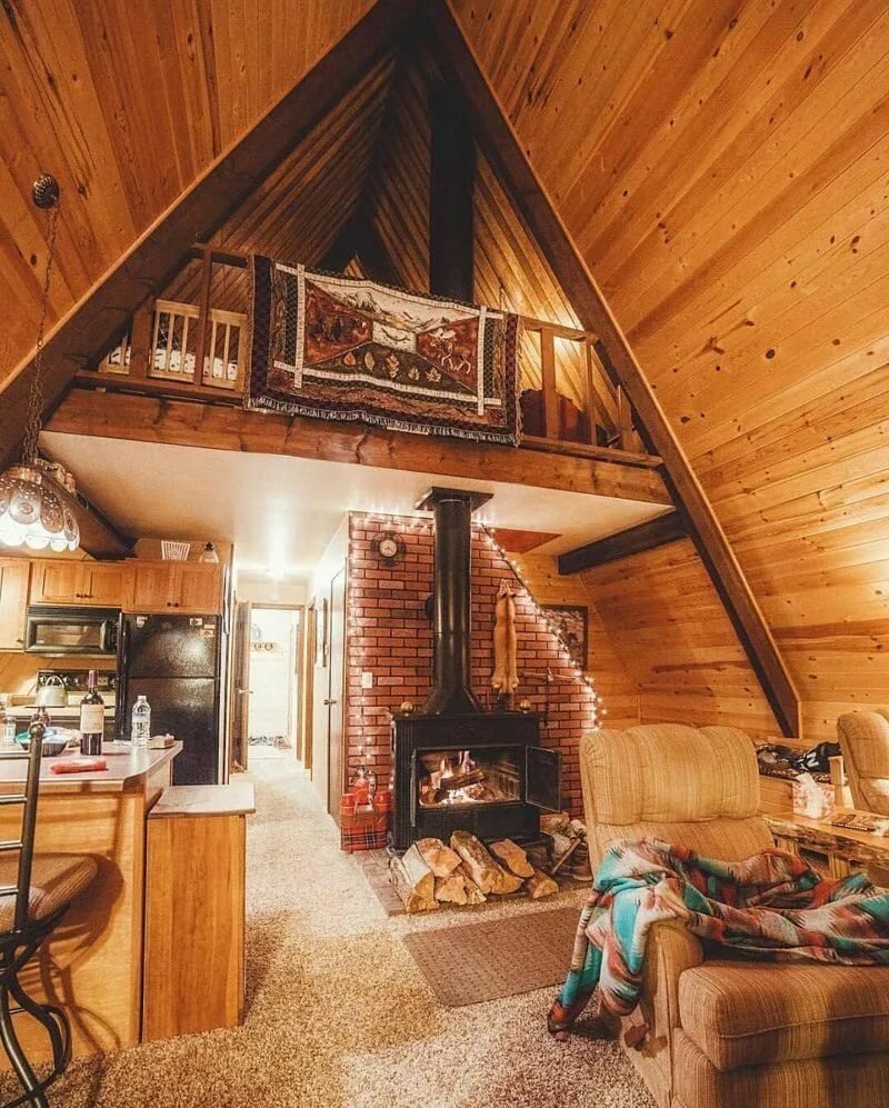 А-образный дом. A-frame. Дом шалаш.