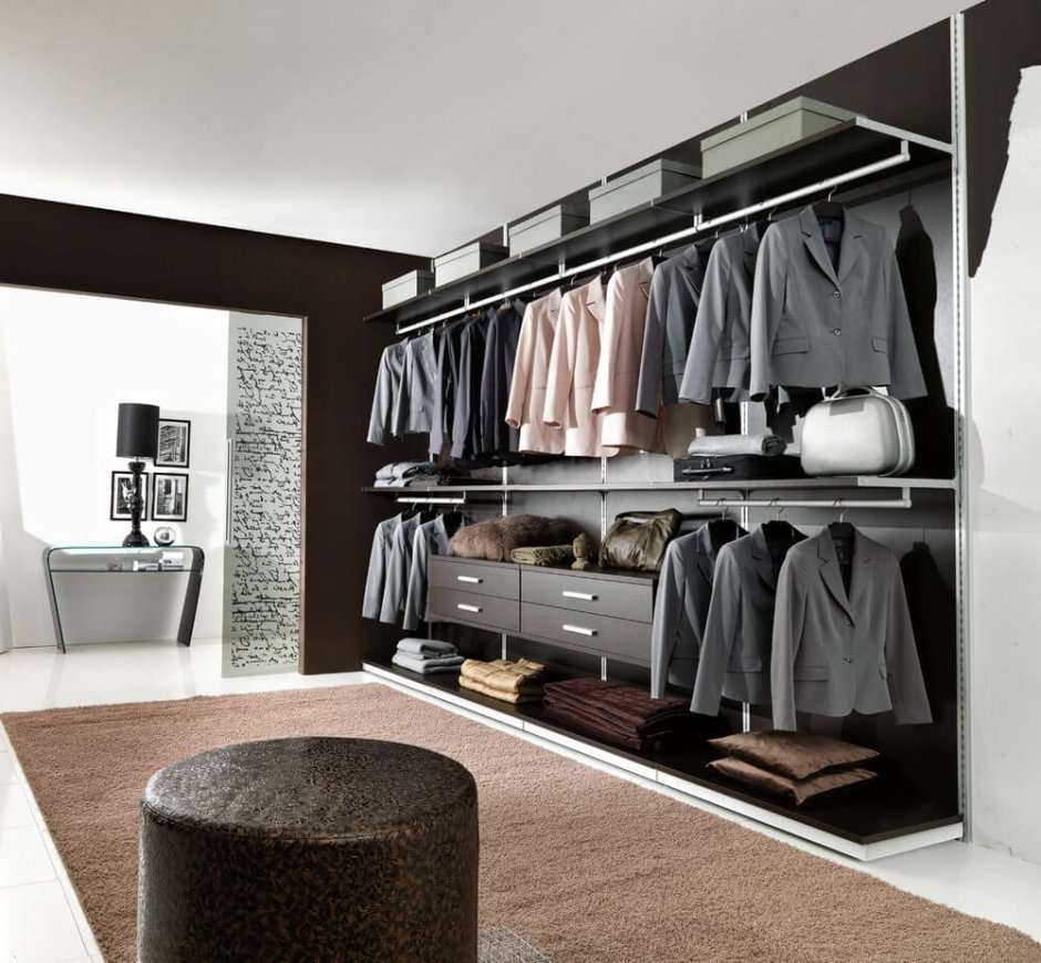 Шкафы гардеробные в стиле лофт