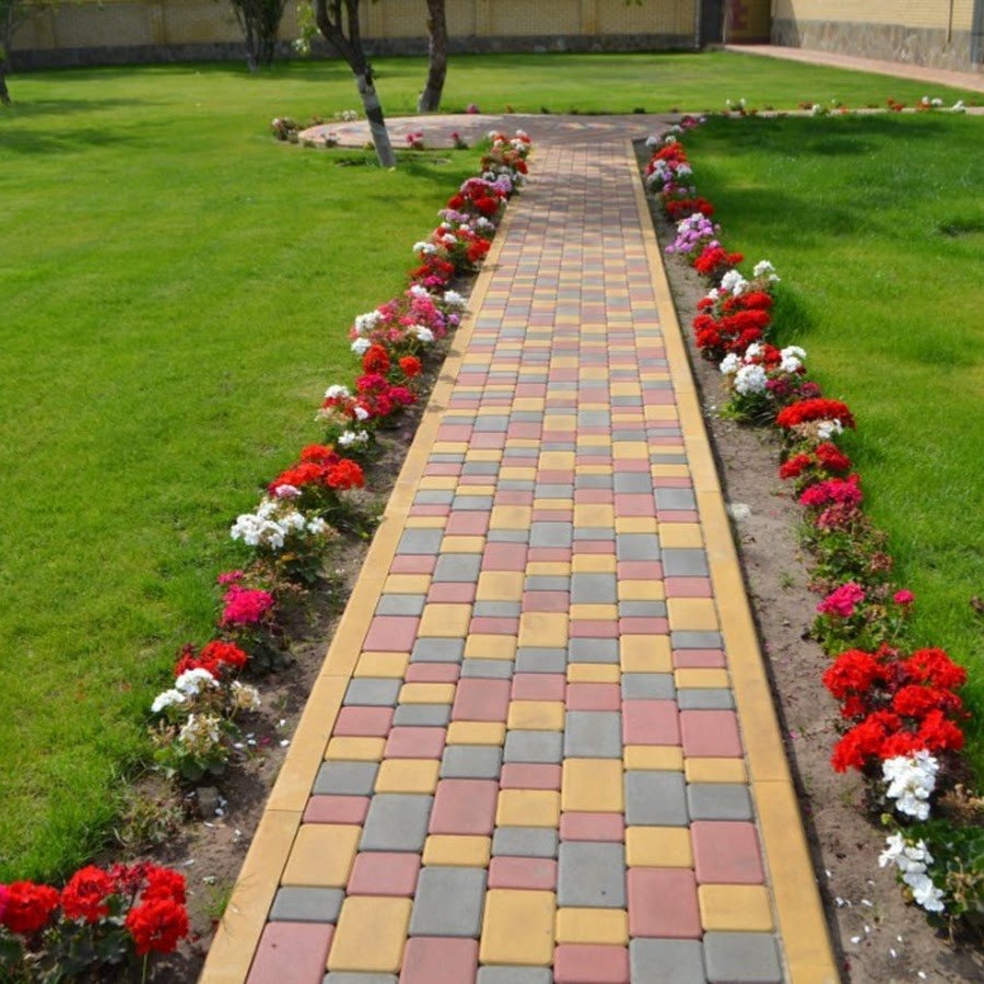 Красивые дорожки из тротуарной плитки