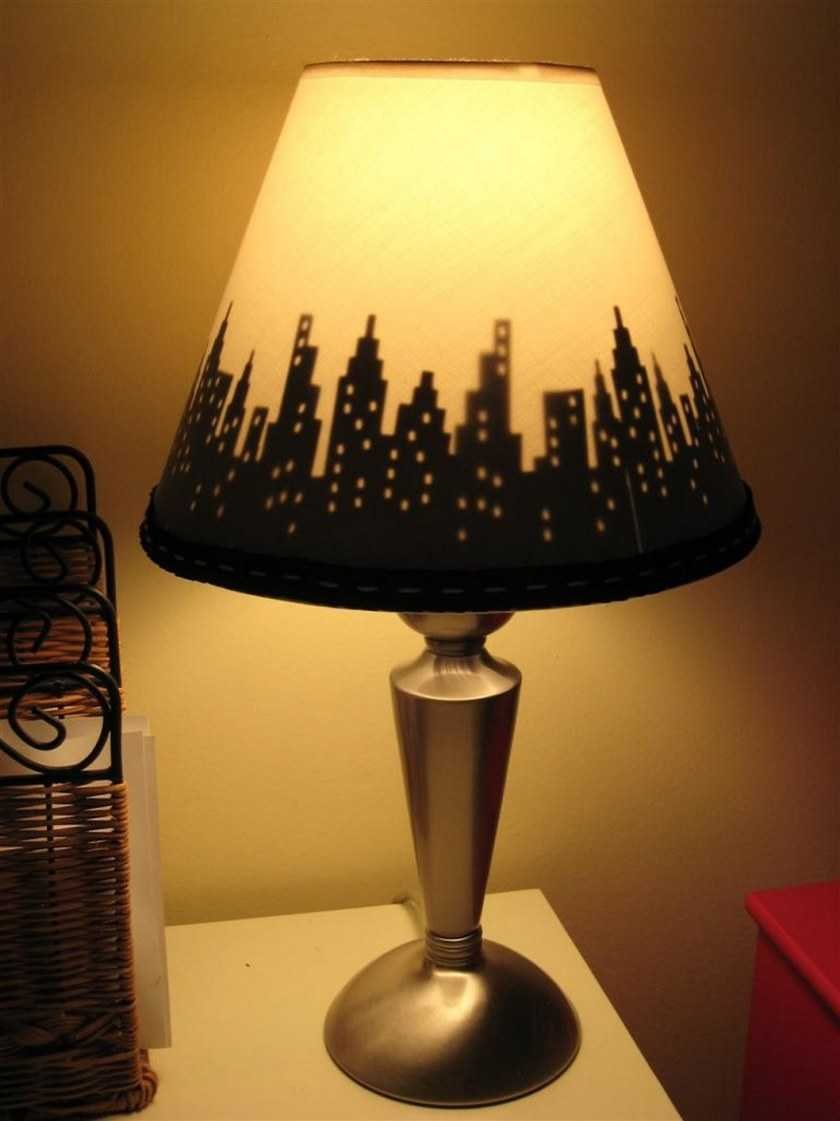 Декор настольной лампы