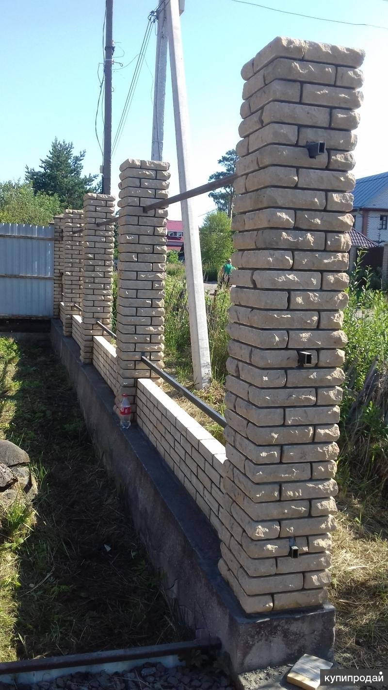 Кирпичная колонна 510х510 фундамент