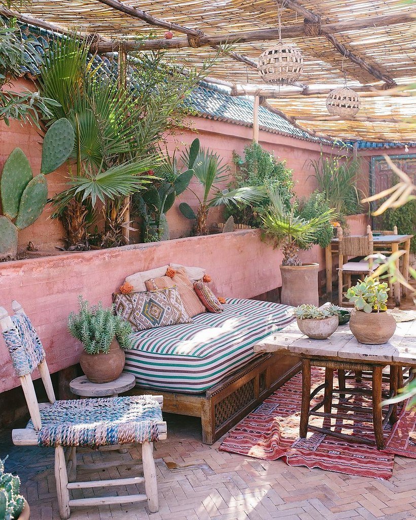 Патио в марокканском стиле