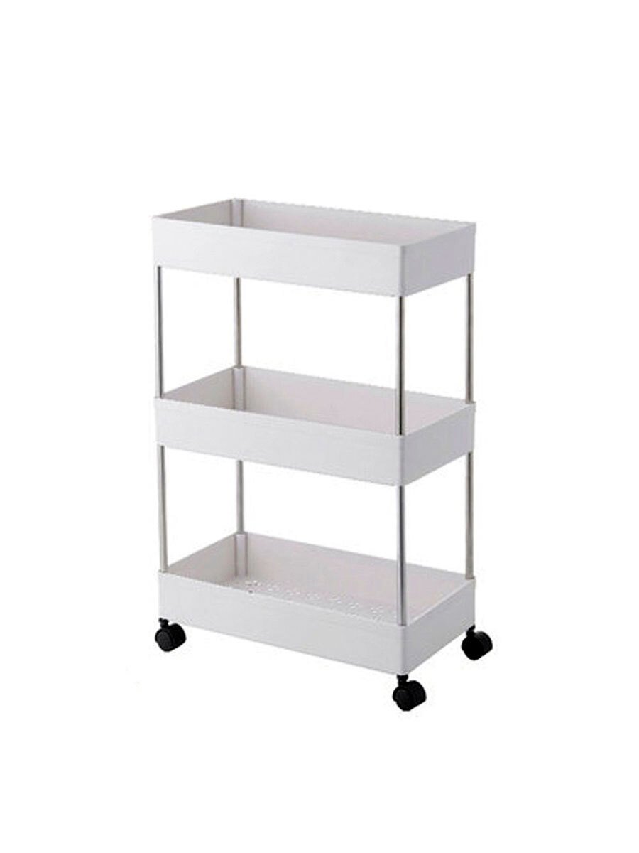 Этажерка Yamazaki Tower Rolling Kitchen Storage Cart, материал: металл