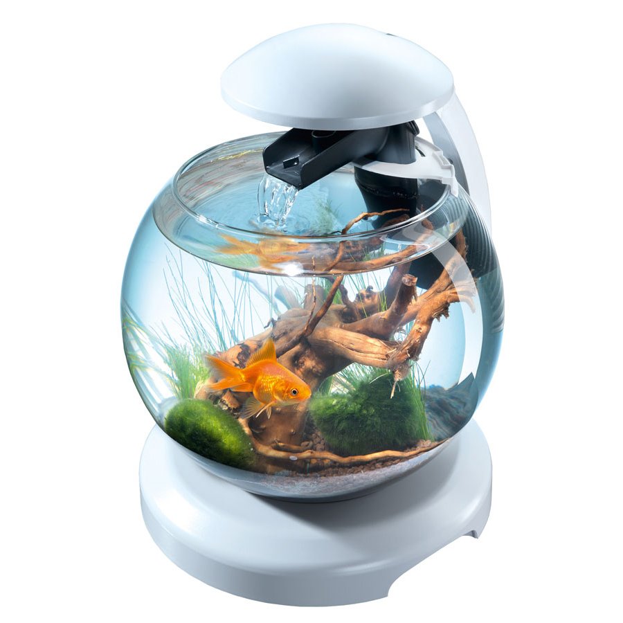Аквариум Tetra Duo Waterfall Globe 6.8l, белый