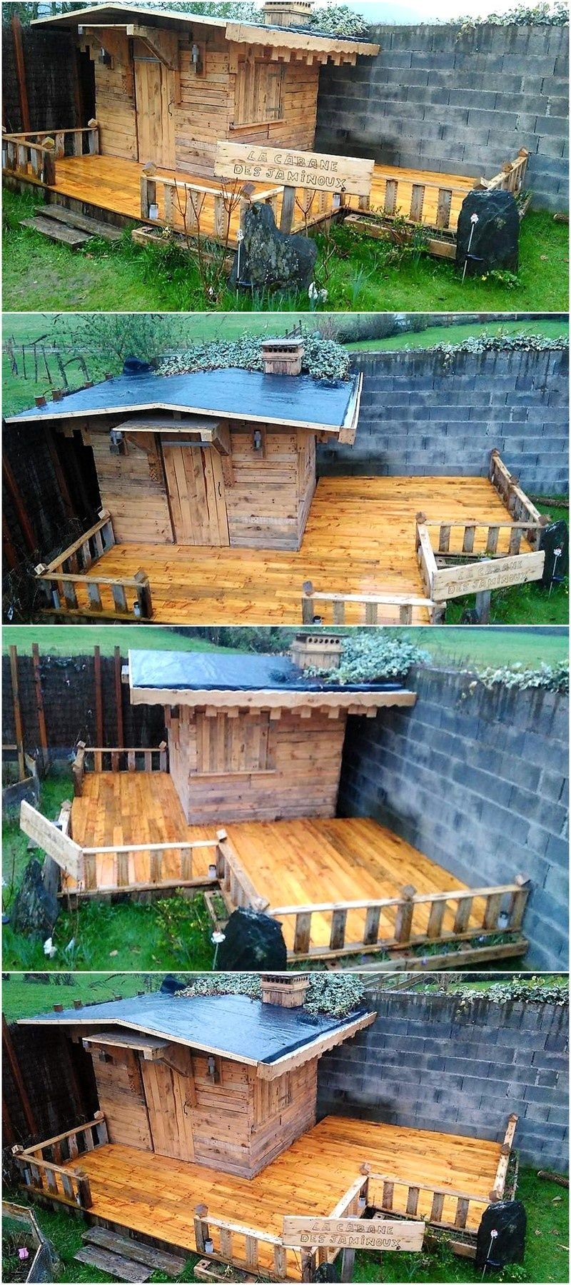 Утепленный домик из поддонов