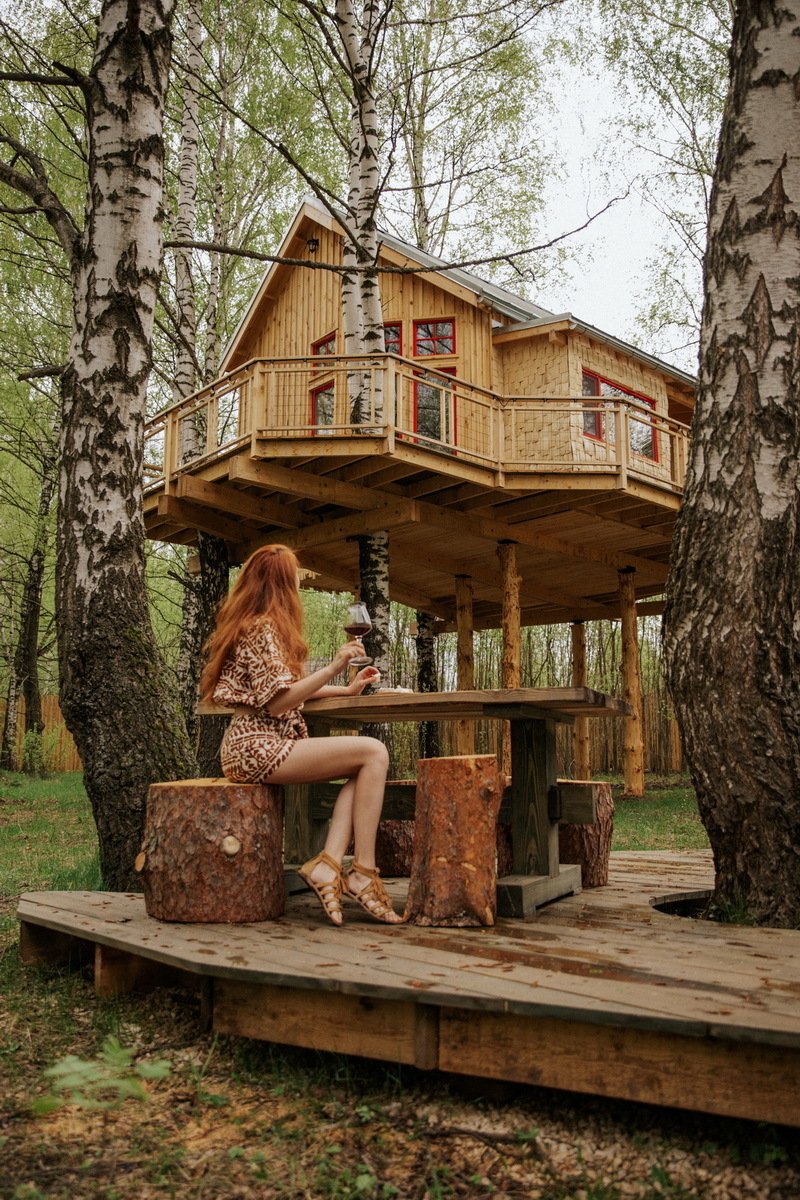 Лапочкино гнездо дом на дереве Подмосковье