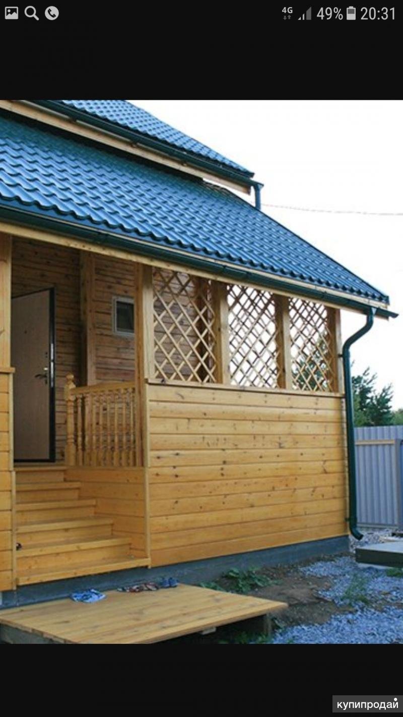 Веранда к деревянному дому