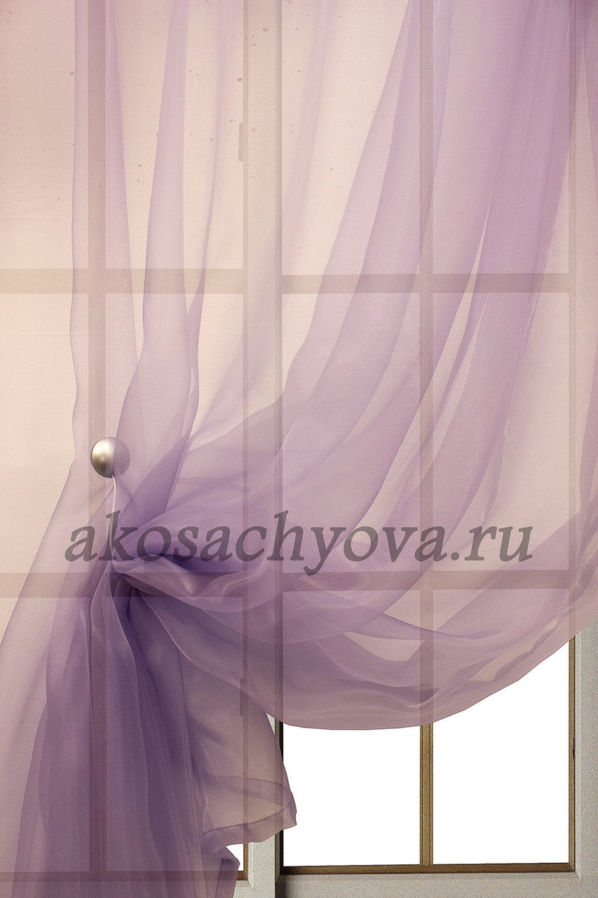 Шторы из органзы и вуали