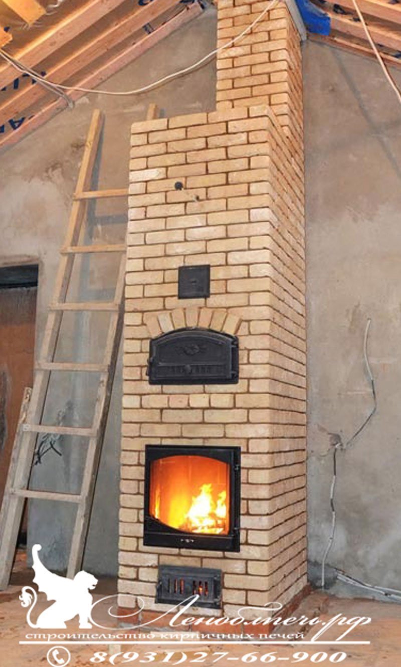 Кирпичная печь 1х1м