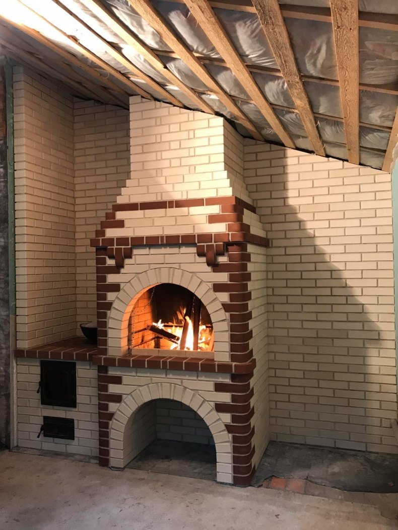 Мангальные камины из кирпича