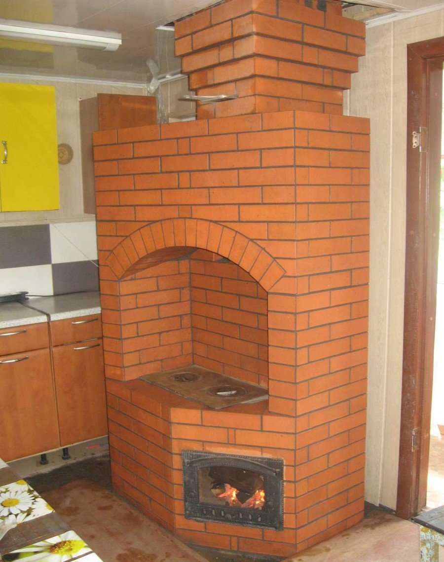 Отопительная кирпичная печь 100кв
