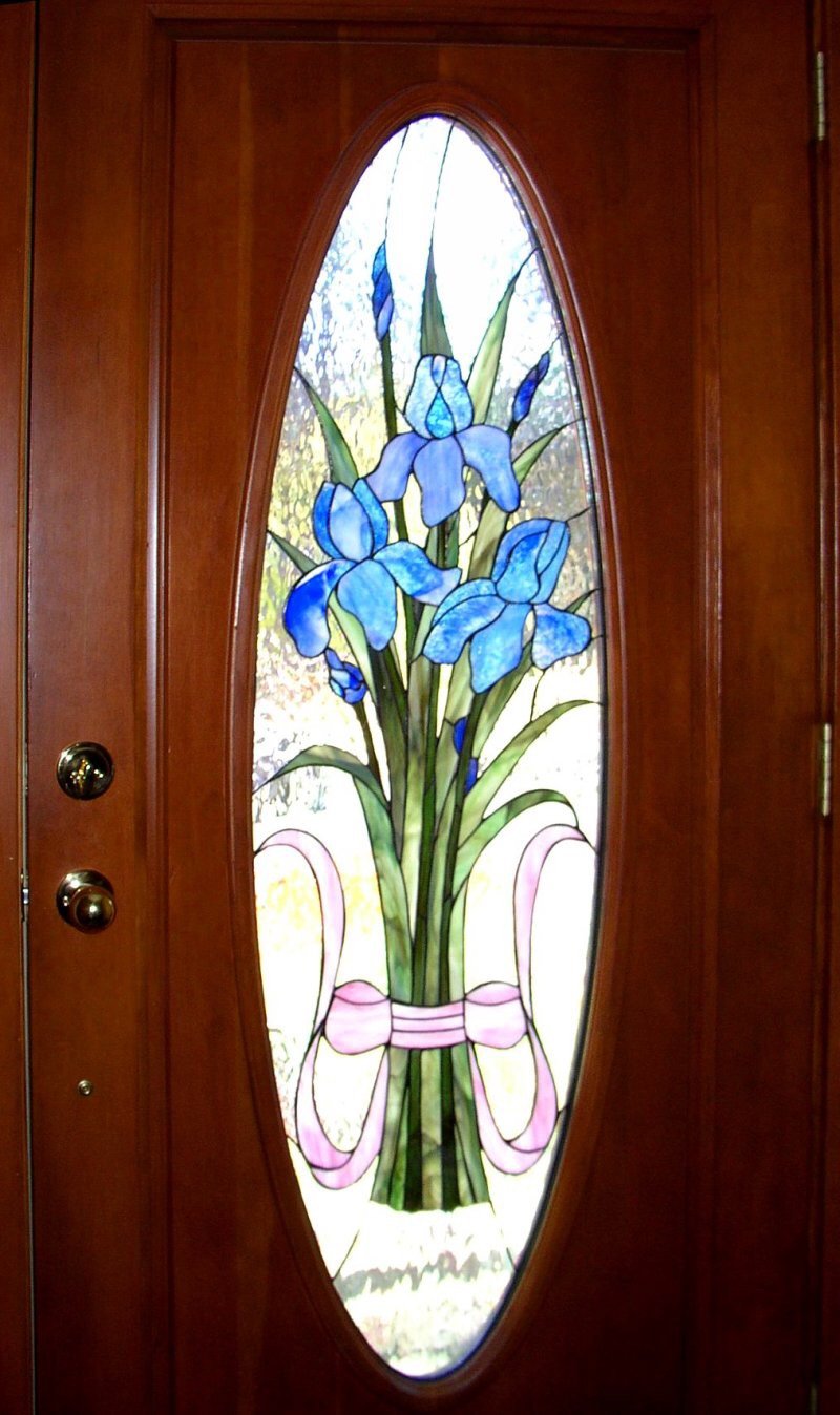 Витраж дверной