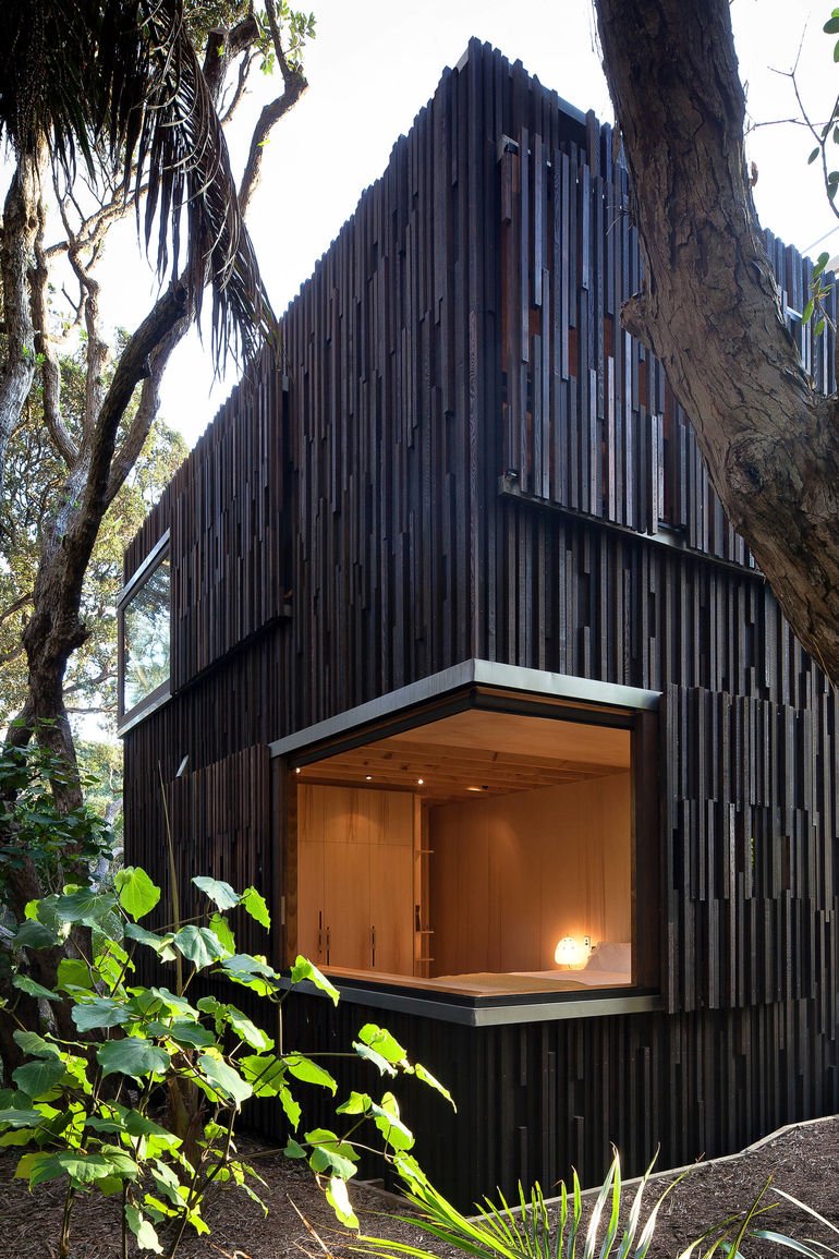 Дом из черного дерева