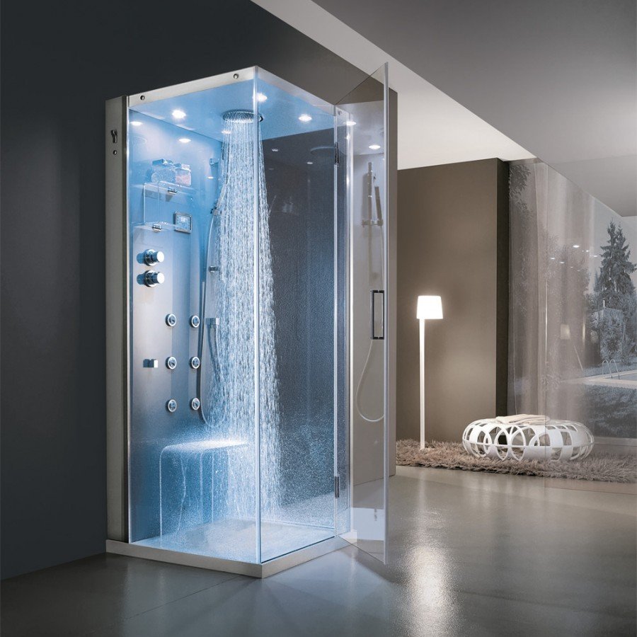 Душевая кабина с гидромассажем Flumen ALZ 110x90x210