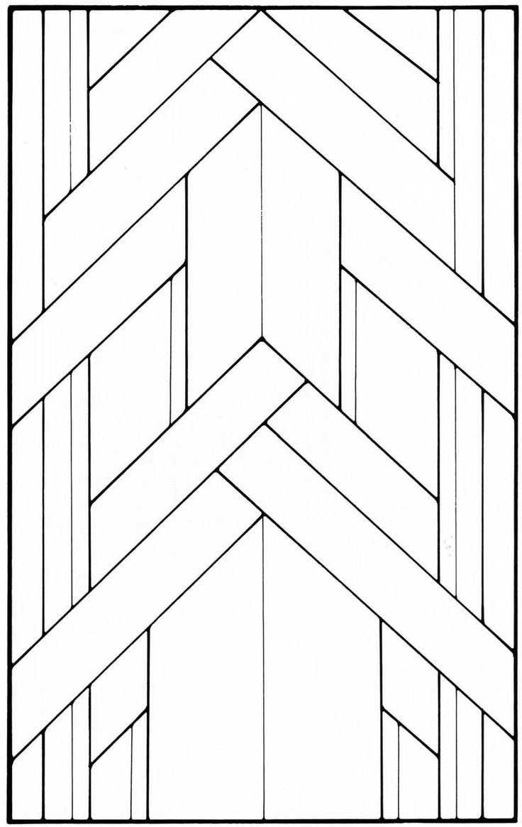 Вертикальный геометрический узор
