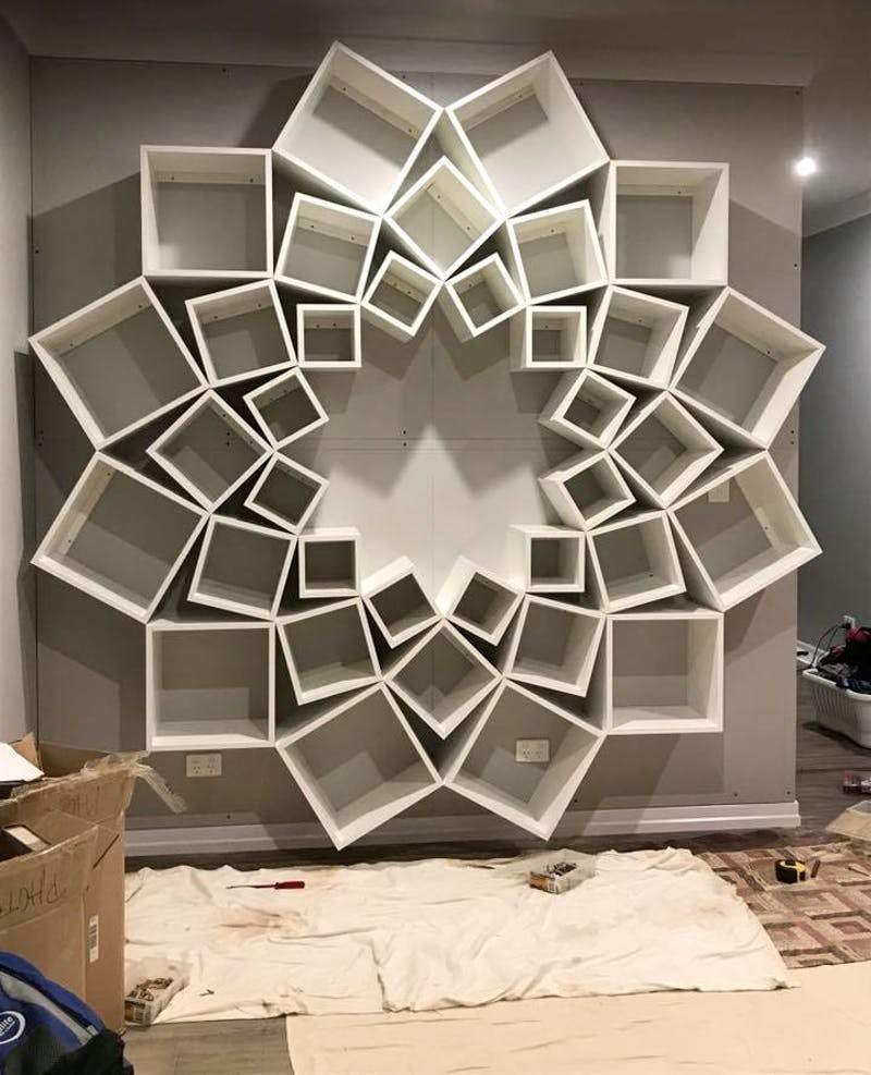 Оригинальные книжные полки