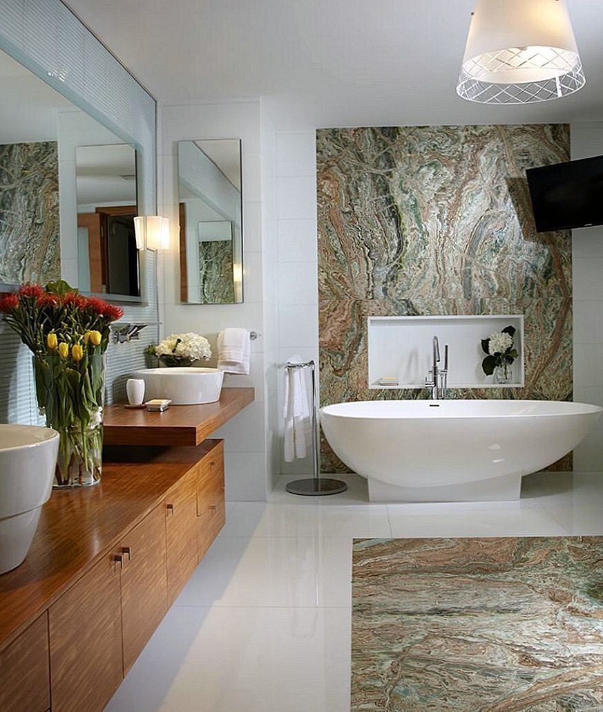 Ванные комнаты из натурального камня