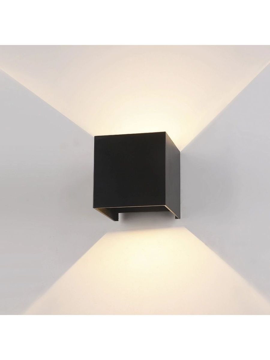 Светильник куб черный led 6w уличный