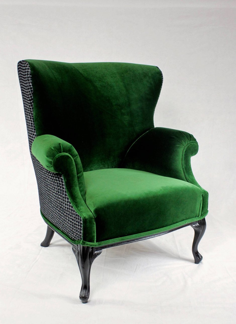 Green Velvet Armchair