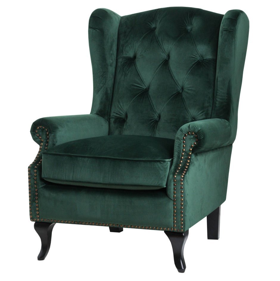 Green Velvet Armchair