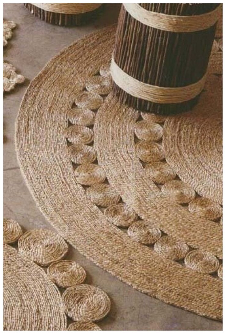 Ковер из джутового каната