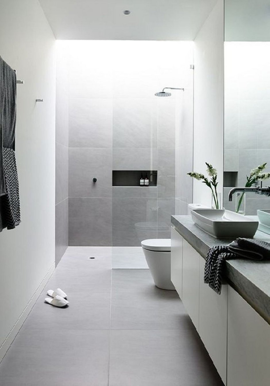 Ванная комната в минималистическом стиле