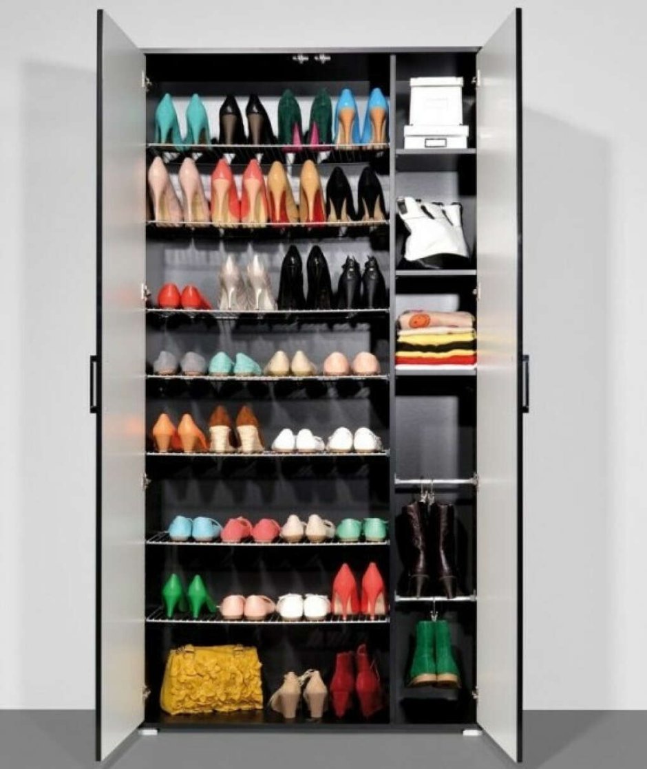 Шкаф для обуви Disemobel Classic, высокий, узкий, 74x22x208 см (422)