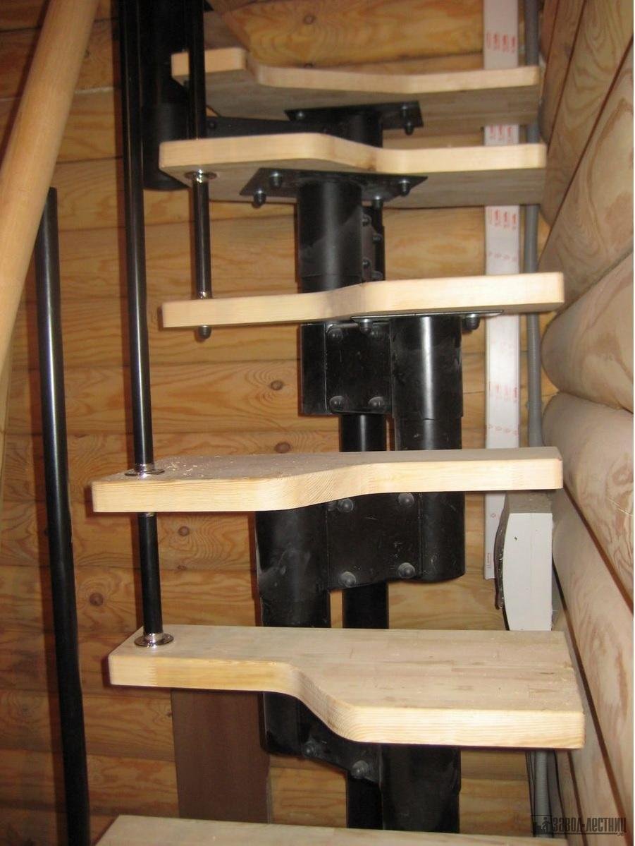 Модульная лестница гусиный шаг