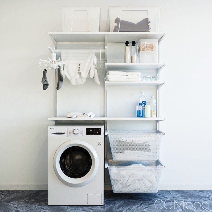 Шкаф над стиралкой икеа