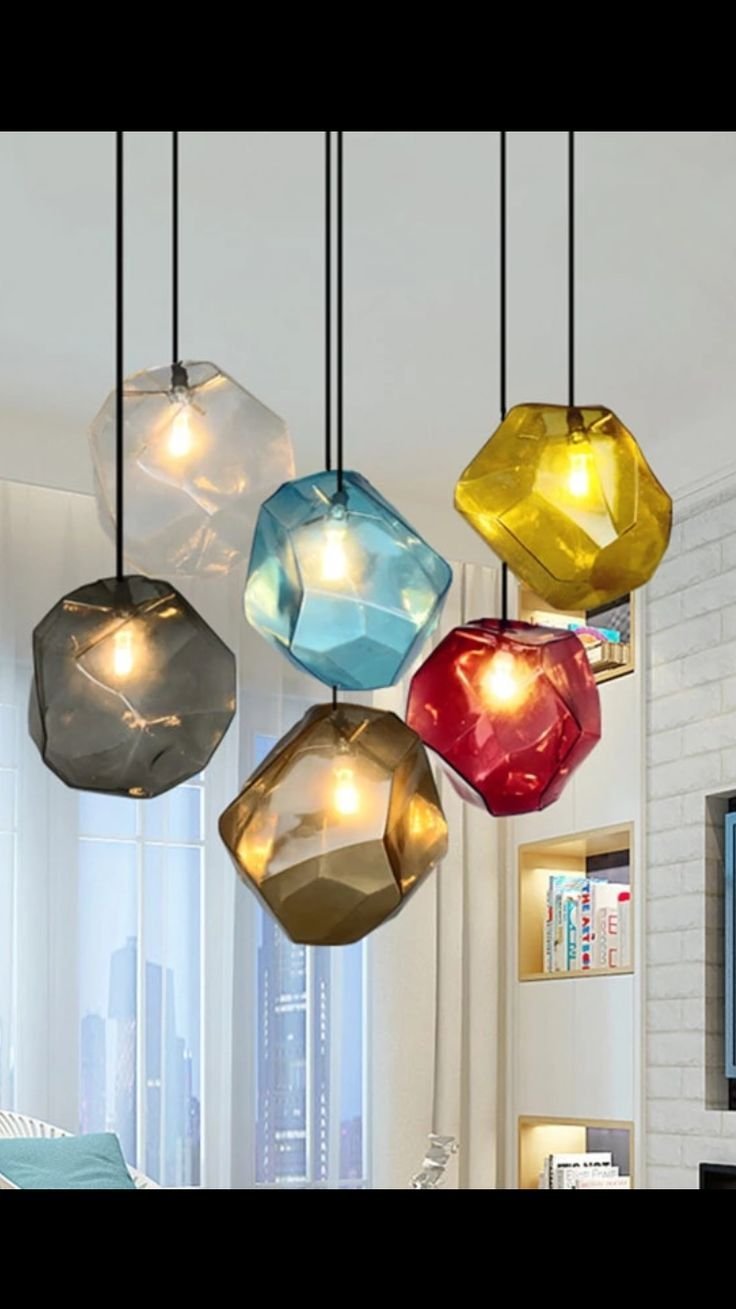 Color Ice Cube Pendant светильники
