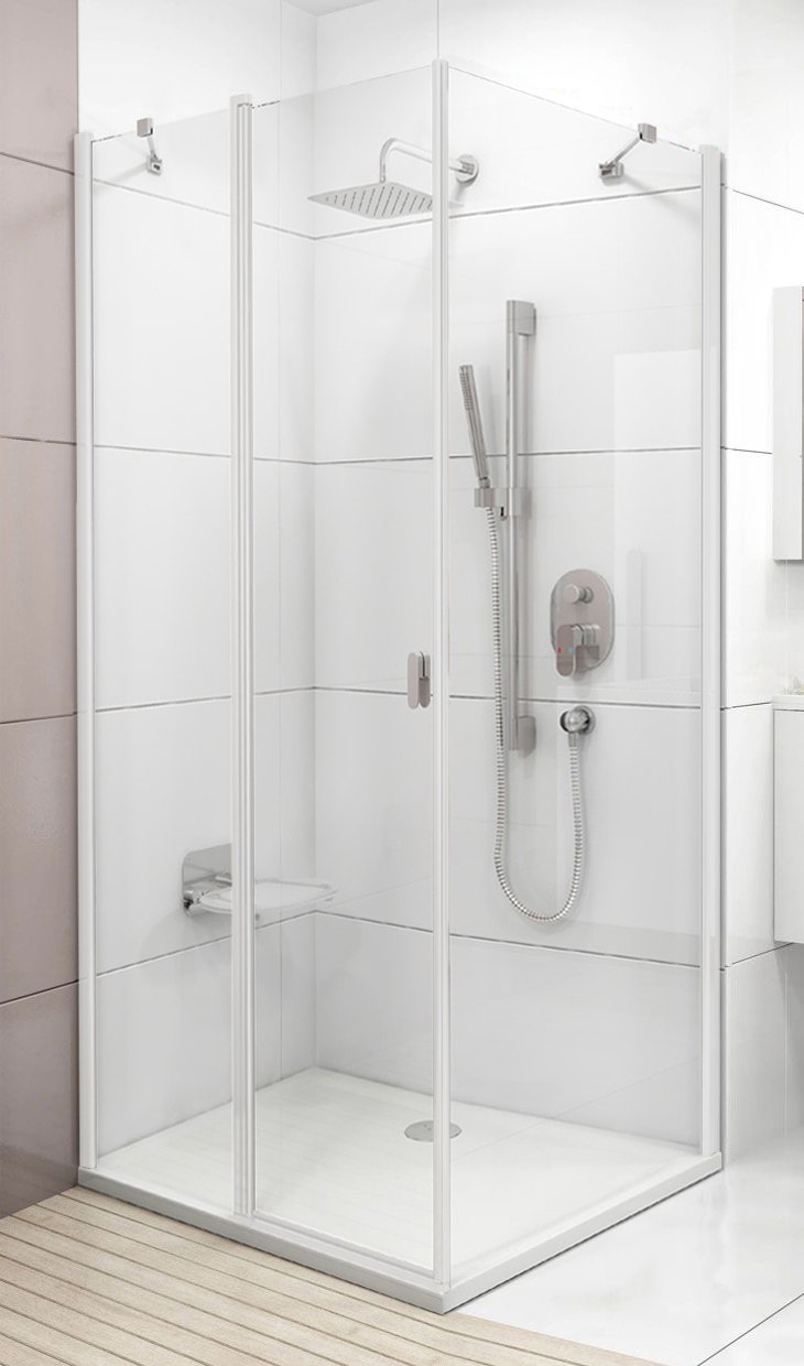 Ravak душевая уголок crv2-110 White+Trans 1qvd0100z1