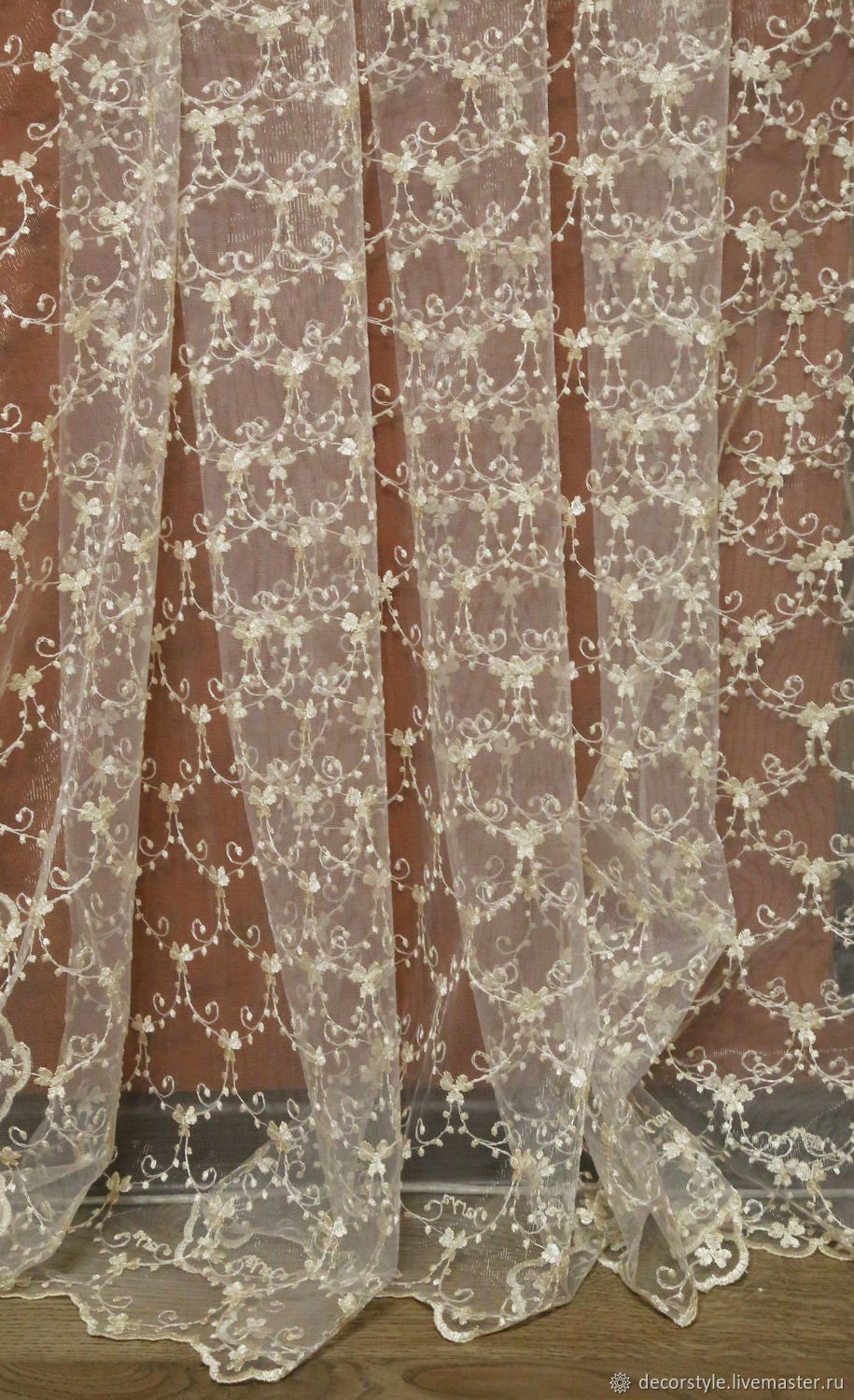 Тюль занавеска Mesh embroiddery Curtain 140*260 модель gzg134-3 Royal Union