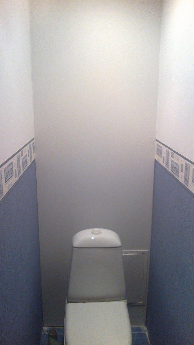 Покраска стен в туалете