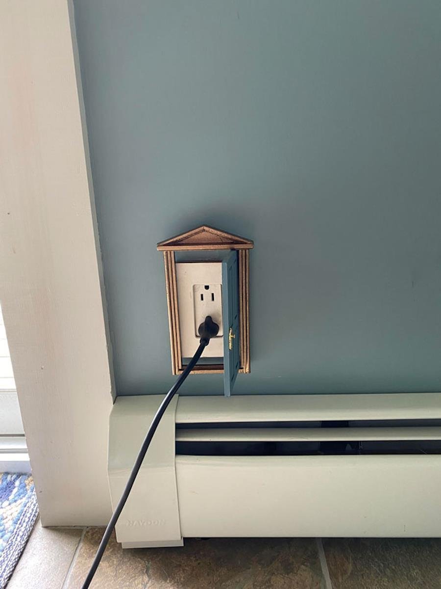 Розетки в интерьере