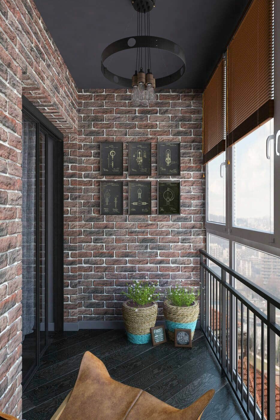 Балконы в стиле Loft