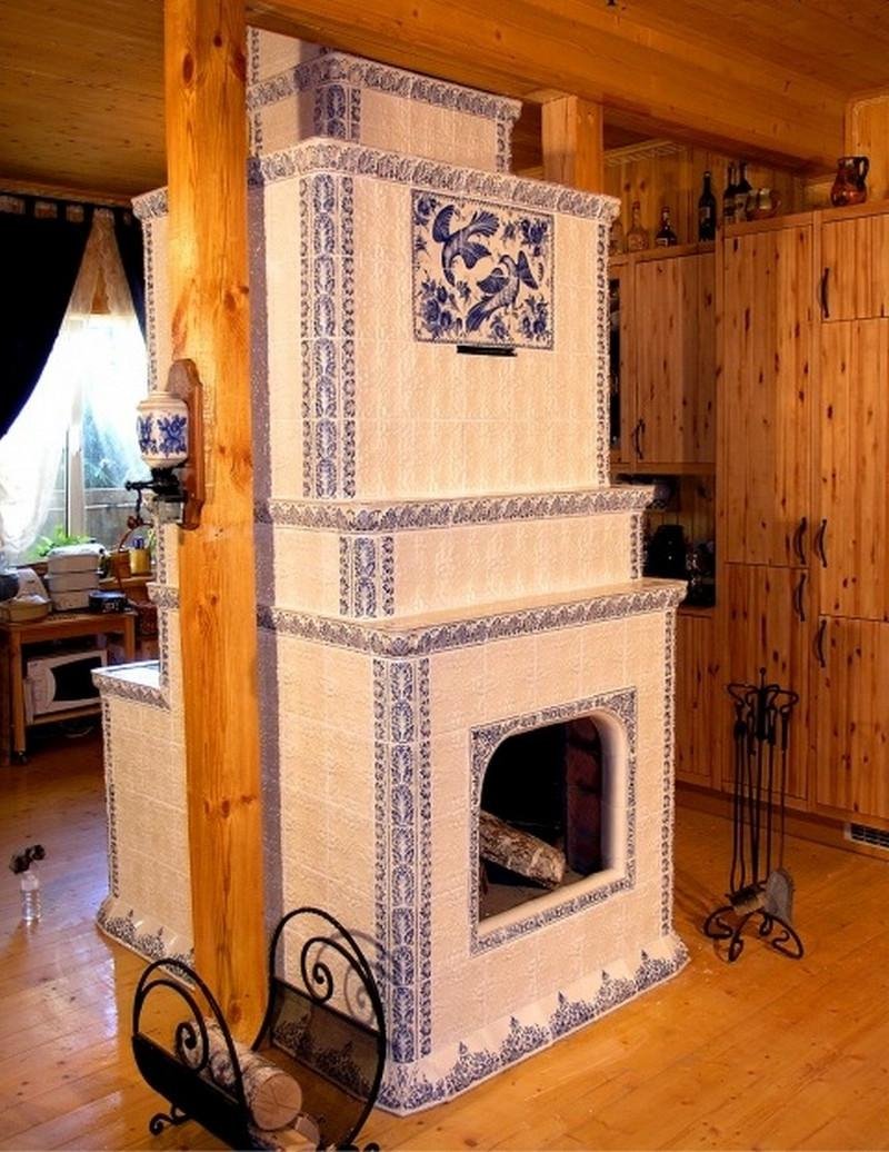 Деревенская печь голландка