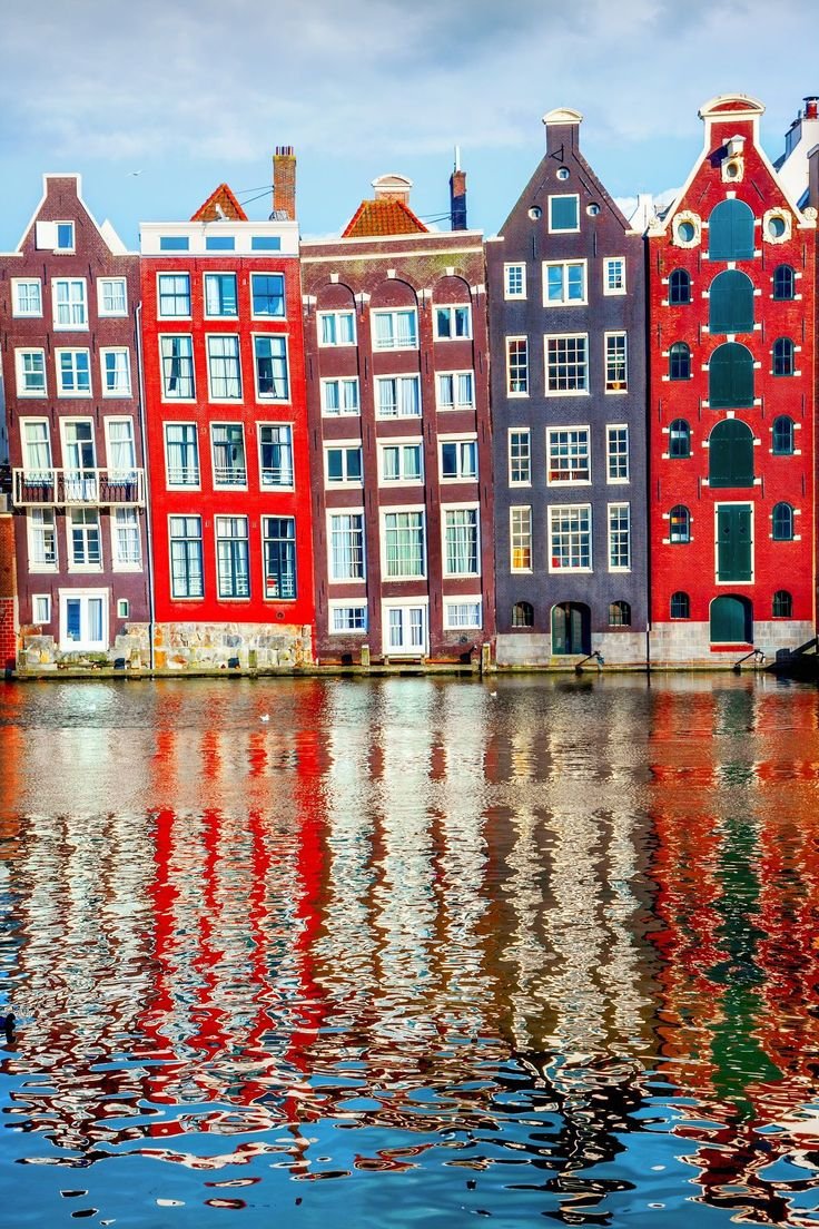 Голландия набережная Амстердам